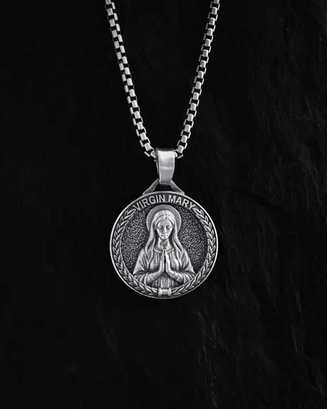 Srebrny wisiorek VIRGIN MARY 3