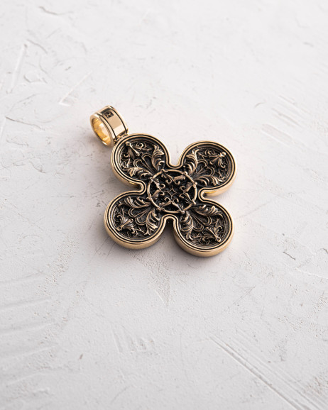 Krzyż JESUS ​​AND THE FOUR ARCHANGELS (żółte złoto) 2