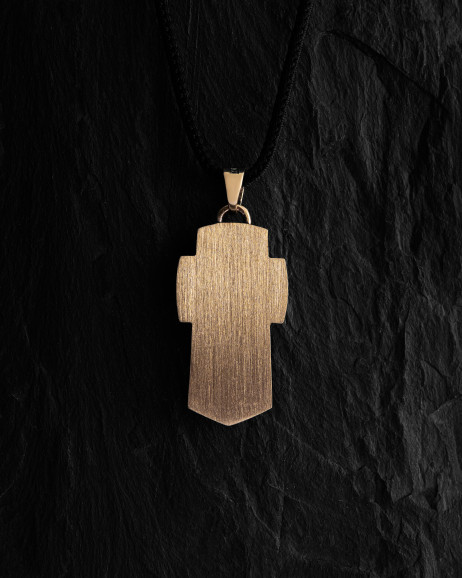 Krzyż ARCHANGEL MICHAEL (żółte złoto) 3