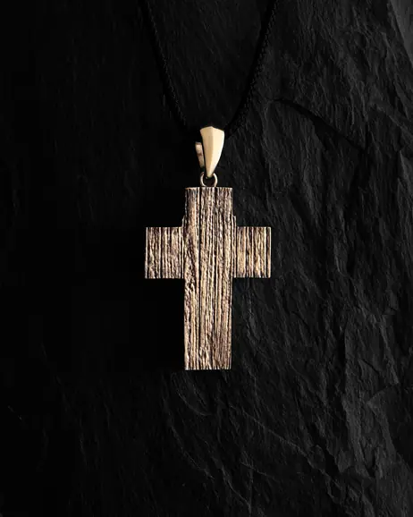 Krzyż REDEMPTION. JESUS CHRIST (żółte złoto) 4