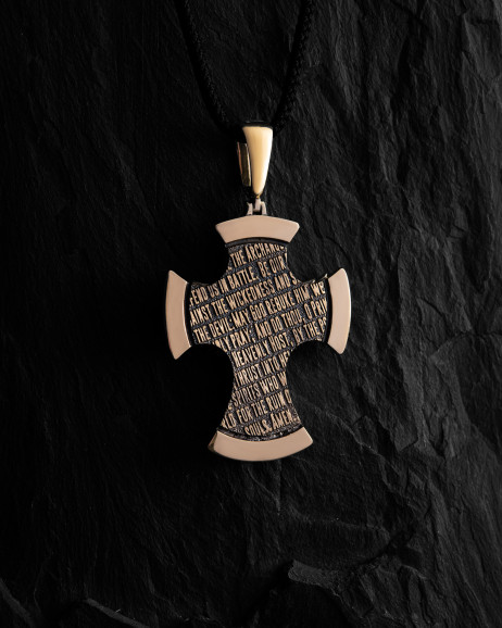 Krzyż ST. ARCHANGEL MICHAEL (żółte złoto) 3