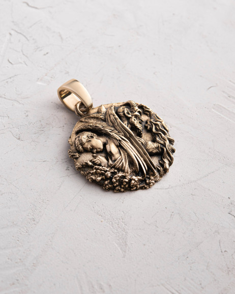 Wisiorek ANGEL AND DEMON (żółte złoto)