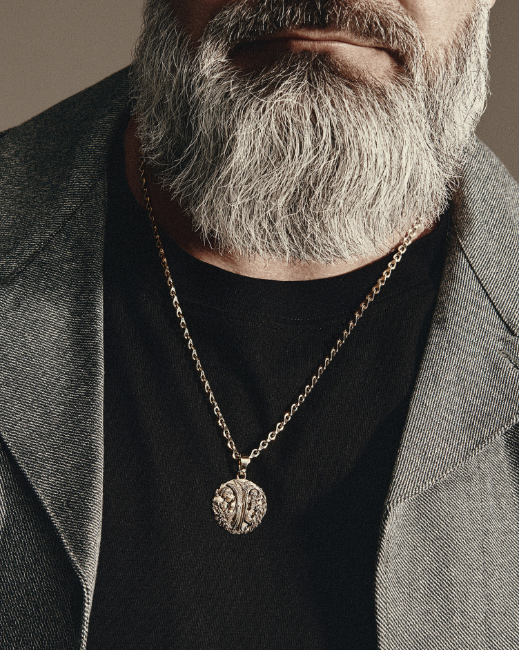 Wisiorek ANGEL AND DEMON (żółte złoto) 2