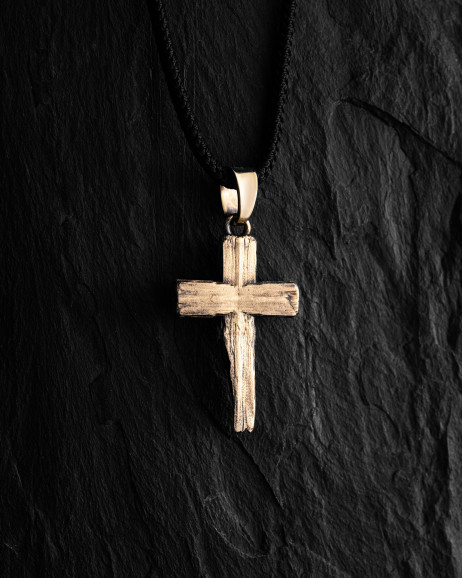 Krzyż TITLES CRUCIS (żółte złoto) 3