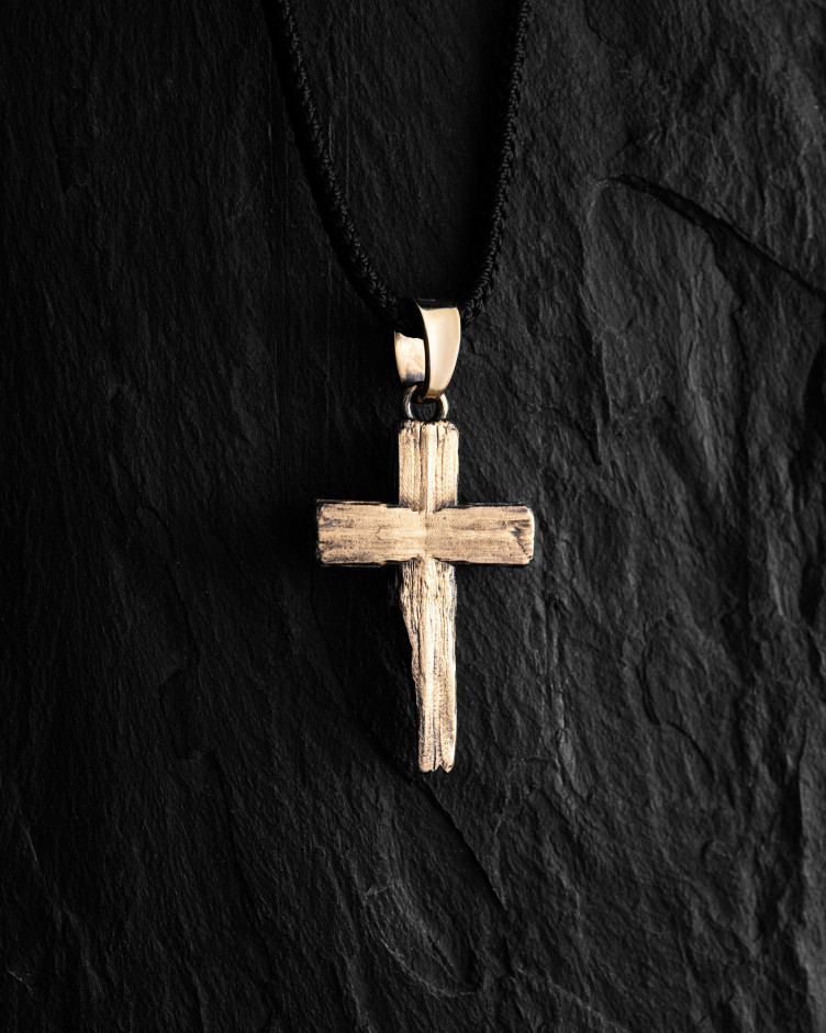 Krzyż TITLES CRUCIS (żółte złoto) 3