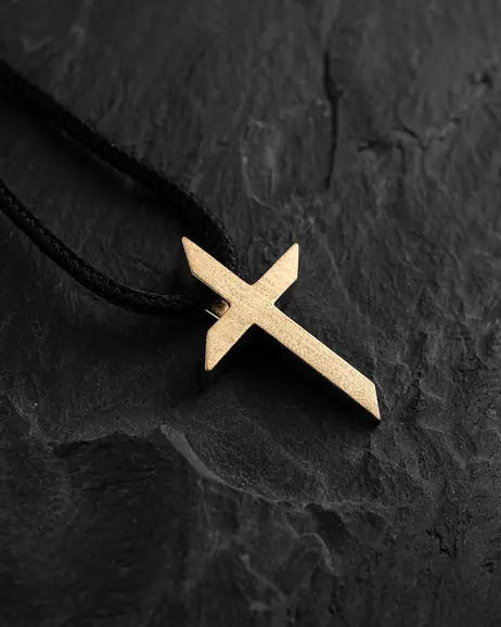 Krzyż EX FIDEI (żółte złoto) 5