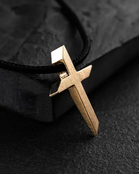 Krzyż EX FIDEI (żółte złoto) 6