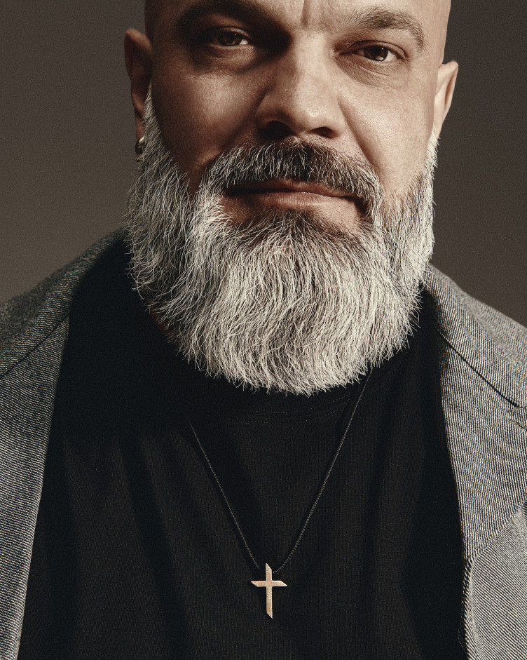 Krzyż EX FIDEI (żółte złoto) 2