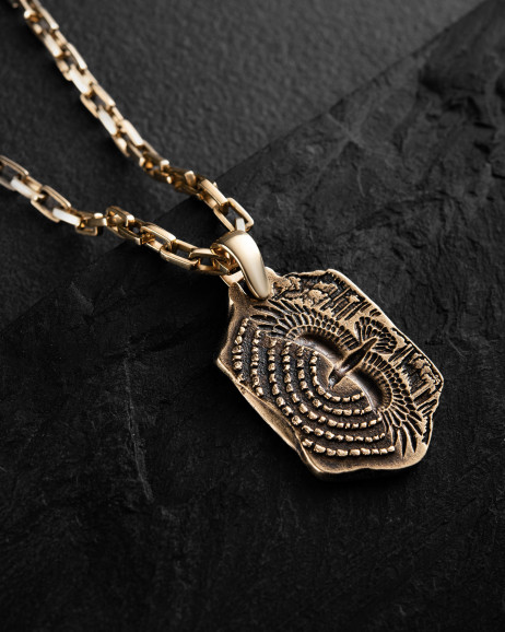 Wisiorek WIND OF IMBOLC (żółte złoto) 5