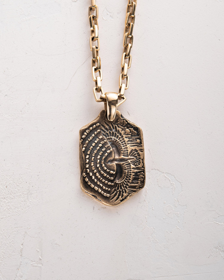 Wisiorek WIND OF IMBOLC (żółte złoto)