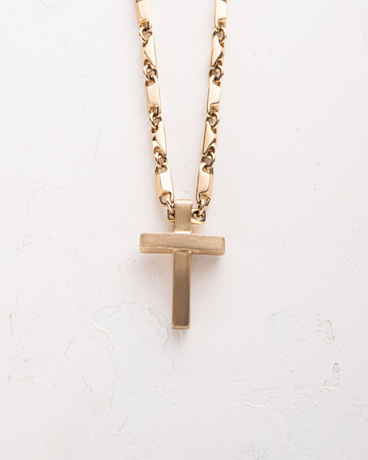 Krzyż MINIMAL (żółte złoto) 3