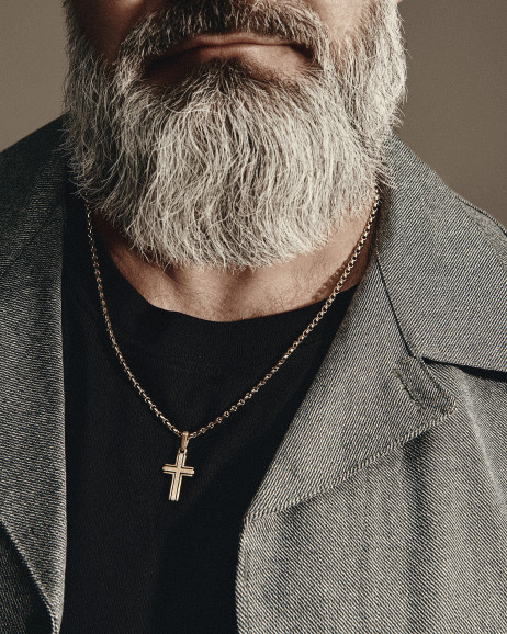 Krzyż SANDHED (żółte złoto) 2