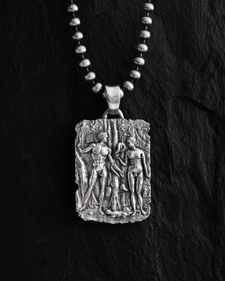 Srebrny wisiorek ADAM I EWA