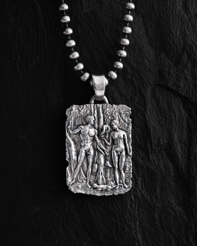 Srebrny wisiorek ADAM I EWA