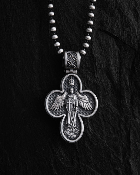 Srebrny krzyż MESJASZ. I.N.R.I. 2