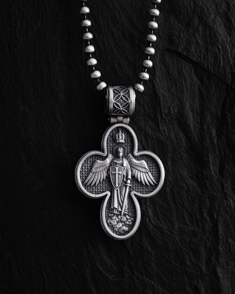 Srebrny krzyż MESJASZ. I.N.R.I. 2