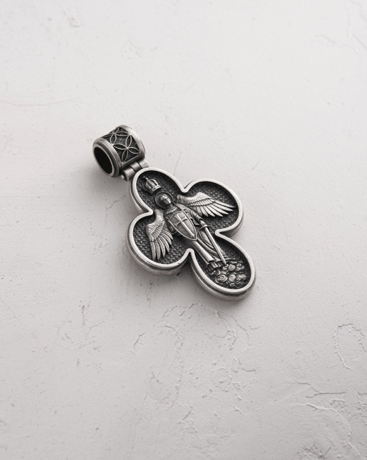 Srebrny krzyż MESJASZ. I.N.R.I. 5