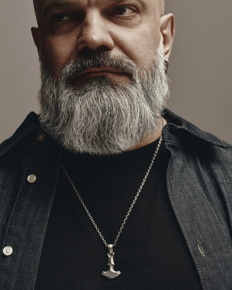 Srebrny wisiorek MŁOT THORA WIKINGÓW 2