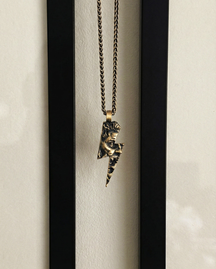 Wisiorek ZEUS. PIORUN (żółte złoto) 3