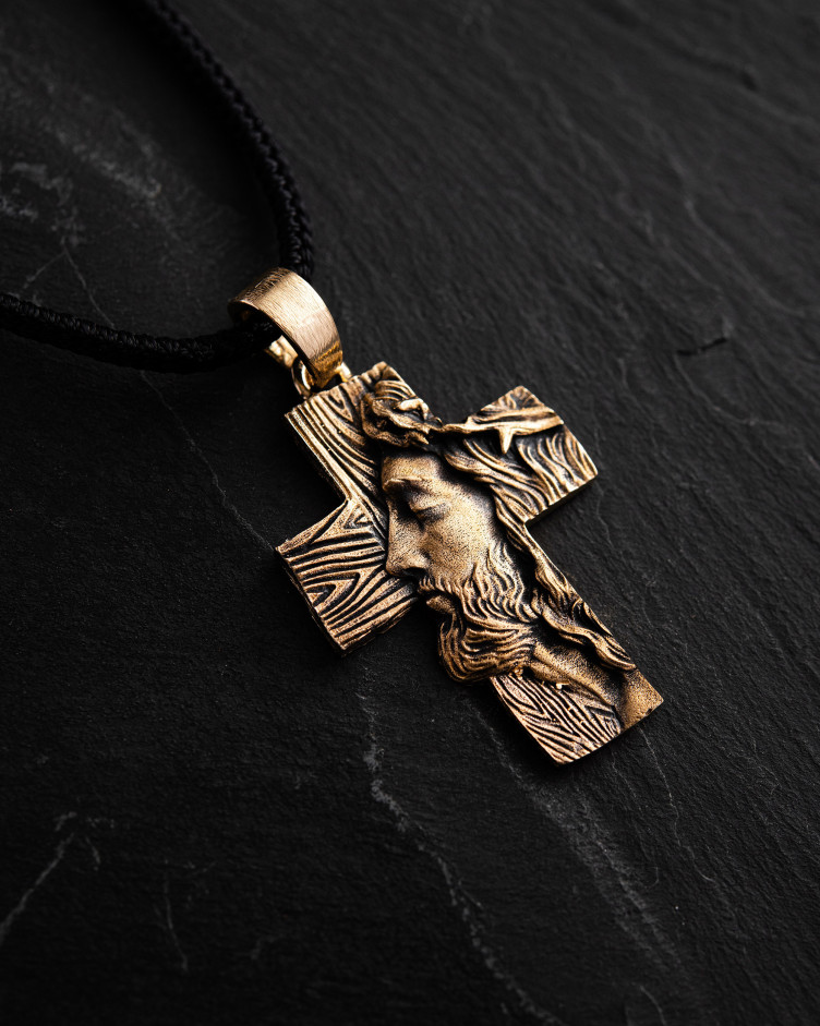 Cross THE FACE OF FAITH (14k Yellow Gold) 5
