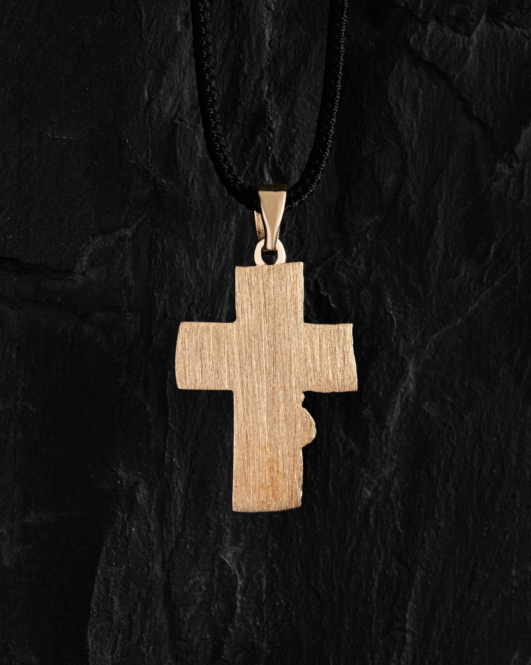Cross THE FACE OF FAITH (14k Yellow Gold) 7