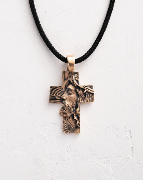 Cross THE FACE OF FAITH (14k Yellow Gold)