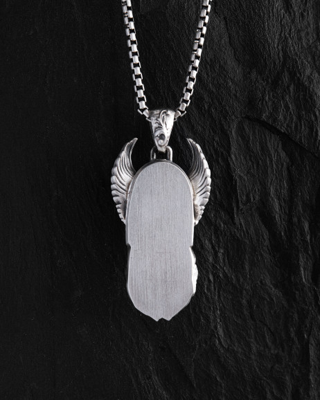 Srebrny wisiorek WIKING WOJOWNIK ODYN 3