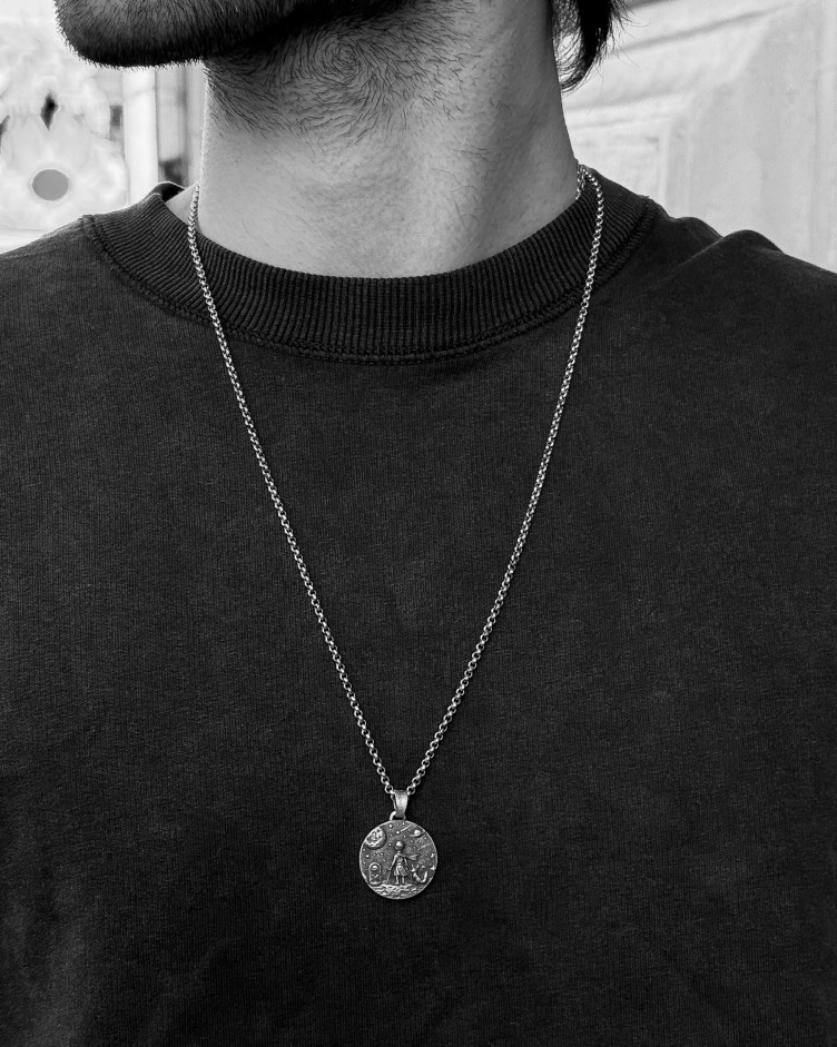 Srebrny wisiorek MAŁY KSIĄŻĘ 2