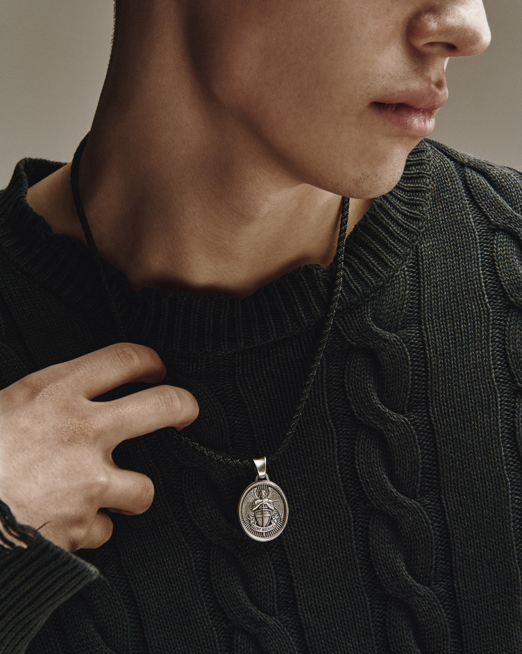 Srebrny wisiorek ŚWIĘTY MICHAŁ 2