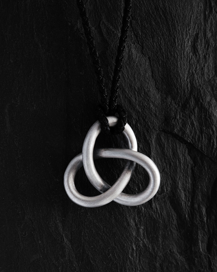 Silver pendant TRINITY (on a string)