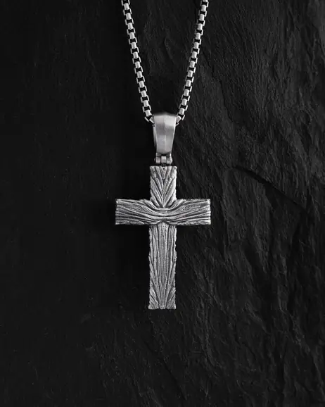 Srebrny krzyż CHRIST CRUCIFIX. SALVATION 2