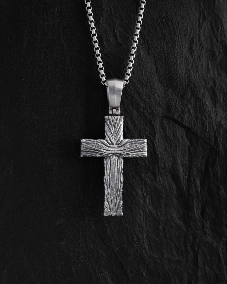 Srebrny krzyż CHRIST CRUCIFIX. SALVATION 2