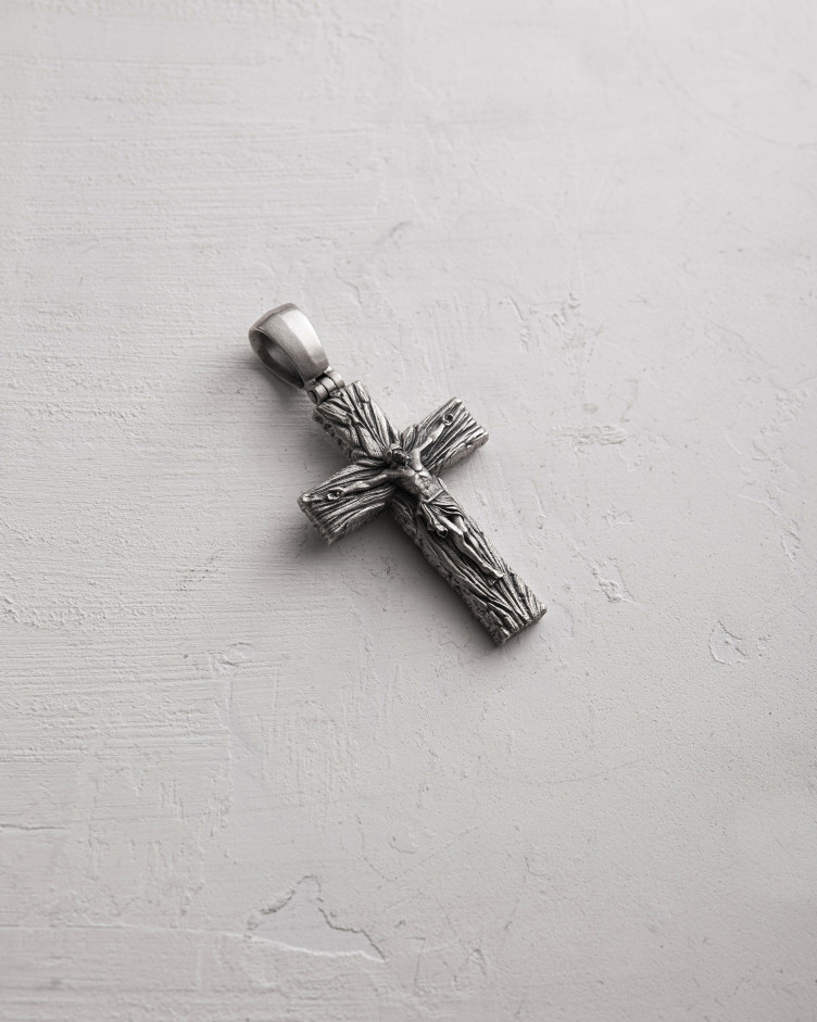 Srebrny krzyż CHRIST CRUCIFIX. SALVATION 3