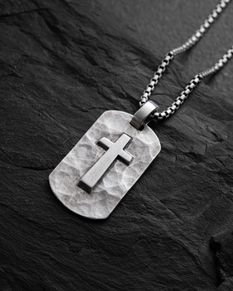 Srebrny wisiorek CROSS OF SALVATION
