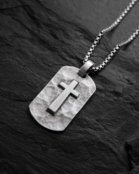Srebrny wisiorek CROSS OF SALVATION