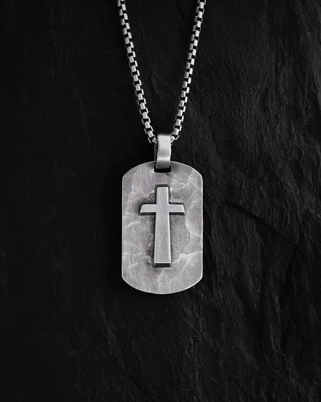 Srebrny wisiorek CROSS OF SALVATION 2