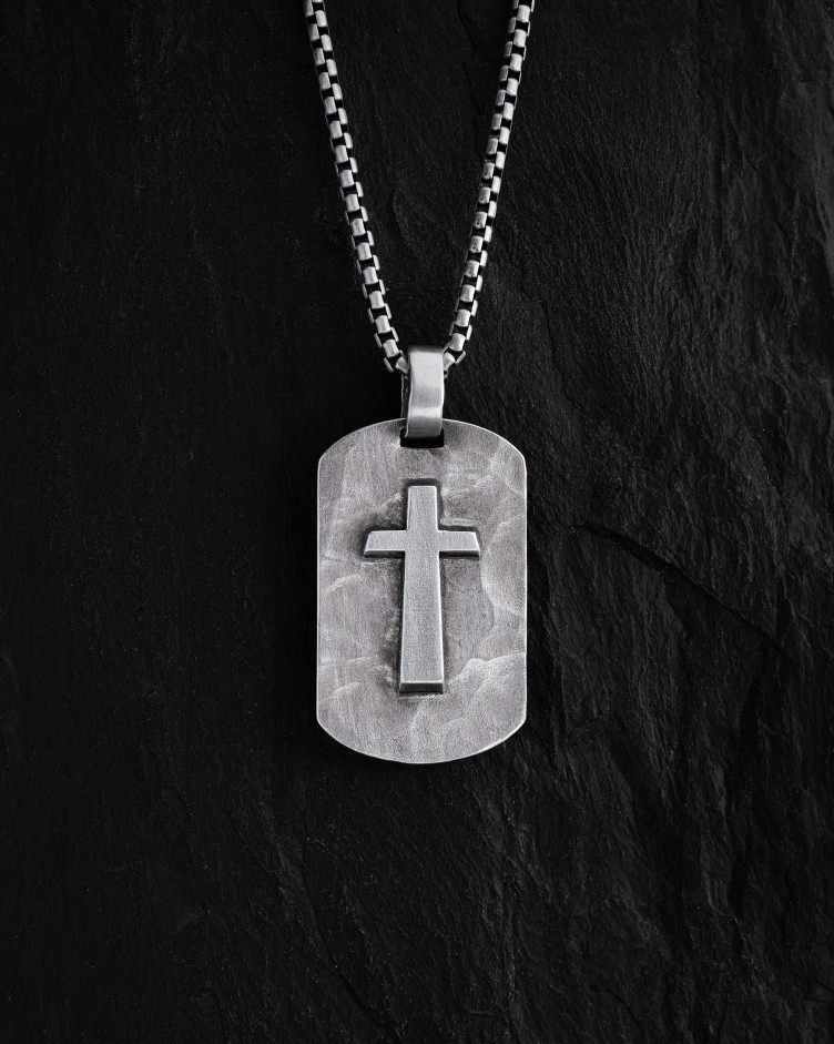 Srebrny wisiorek CROSS OF SALVATION 2