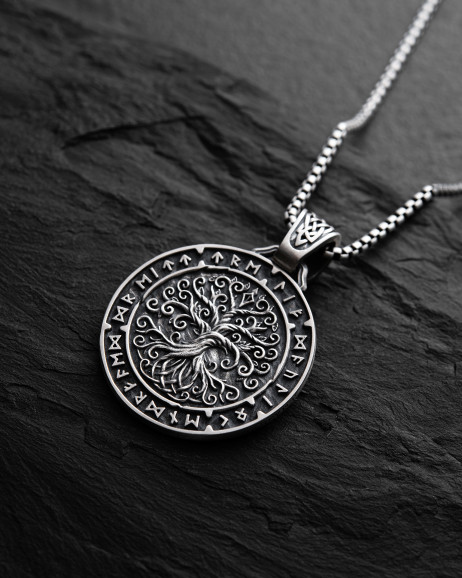 Srebrny wisiorek YGGDRASIL TREE OF LIFE 3