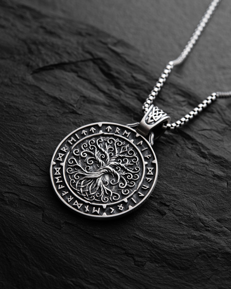 Srebrny wisiorek YGGDRASIL TREE OF LIFE 3