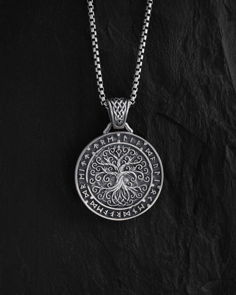 Srebrny wisiorek YGGDRASIL TREE OF LIFE