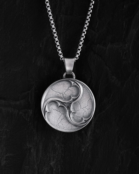 Silver pendant TRISKELION