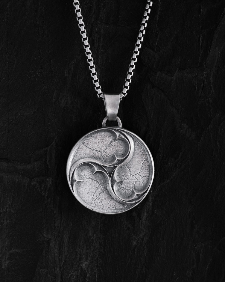 Silver pendant TRISKELION