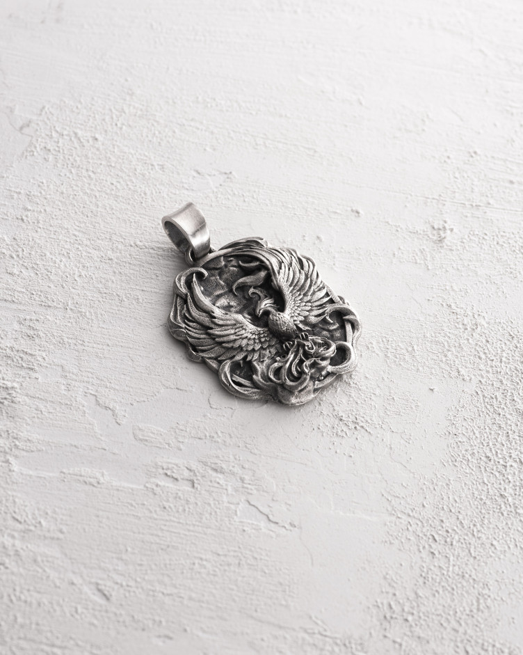 Silver pendant PHOENIX 4
