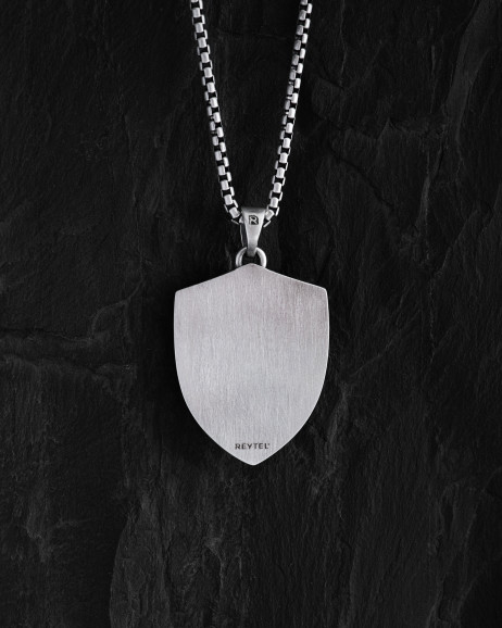 Silver pendant SAMSON AND THE LION 2