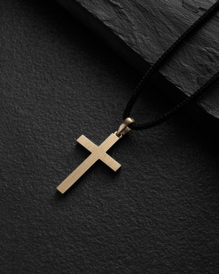 Krzyż KRUIS MINIMAL (żółte złoto) 3
