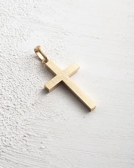 Krzyż KRUIS MINIMAL (żółte złoto)