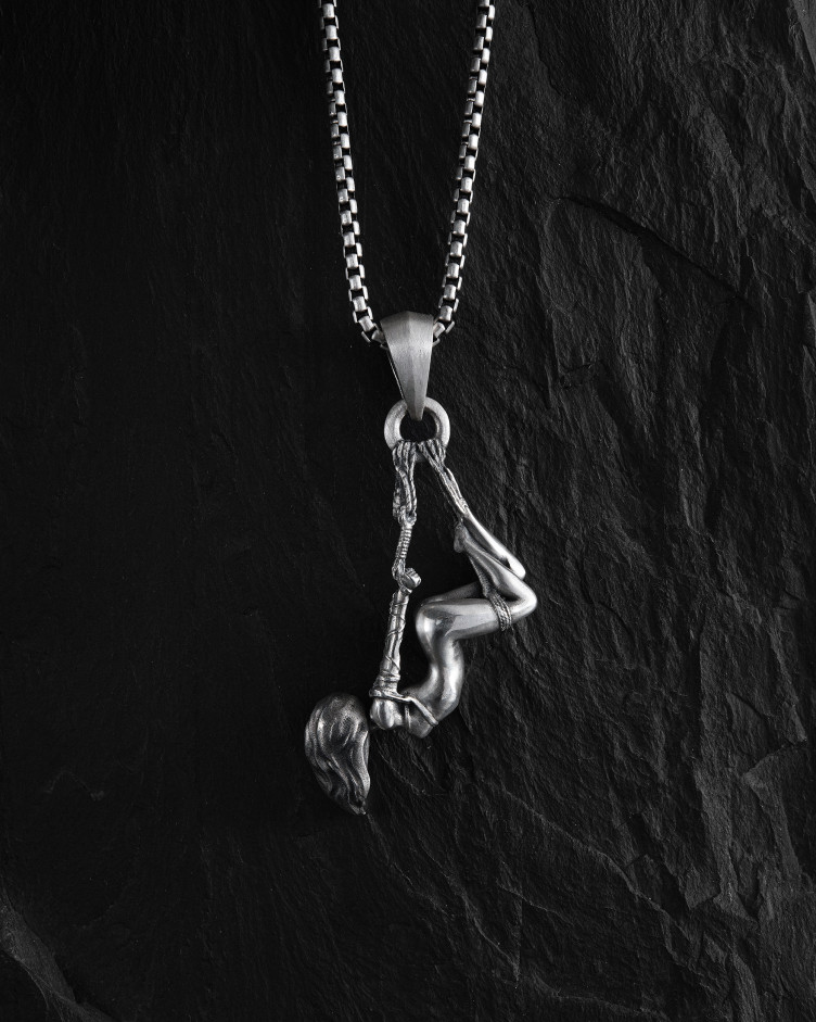 Srebrny wisiorek SHIBARI GIRL 2