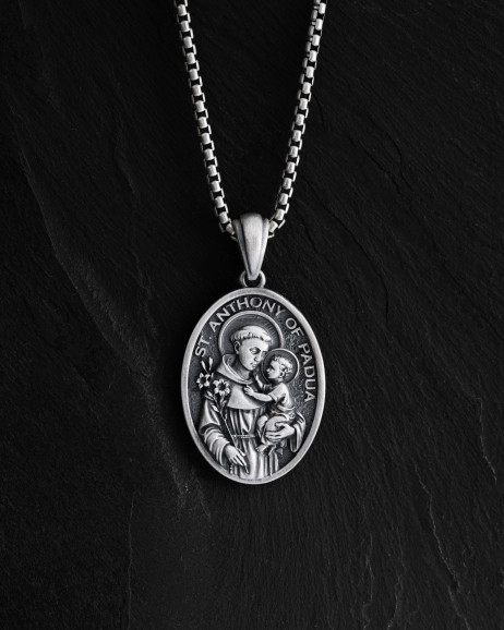 Srebrny wisiorek SAINT ANTHONY OF PADUA