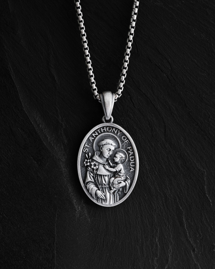 Srebrny wisiorek SAINT ANTHONY OF PADUA