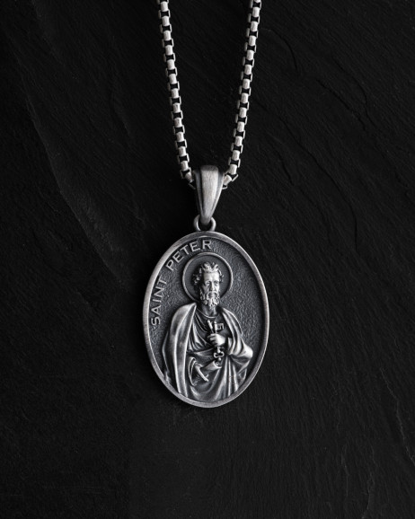 Srebrny wisiorek SAINT PETER